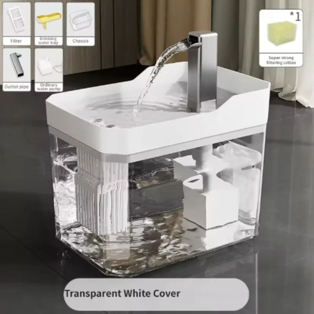 Transparent AntiDry Water Fountain 9