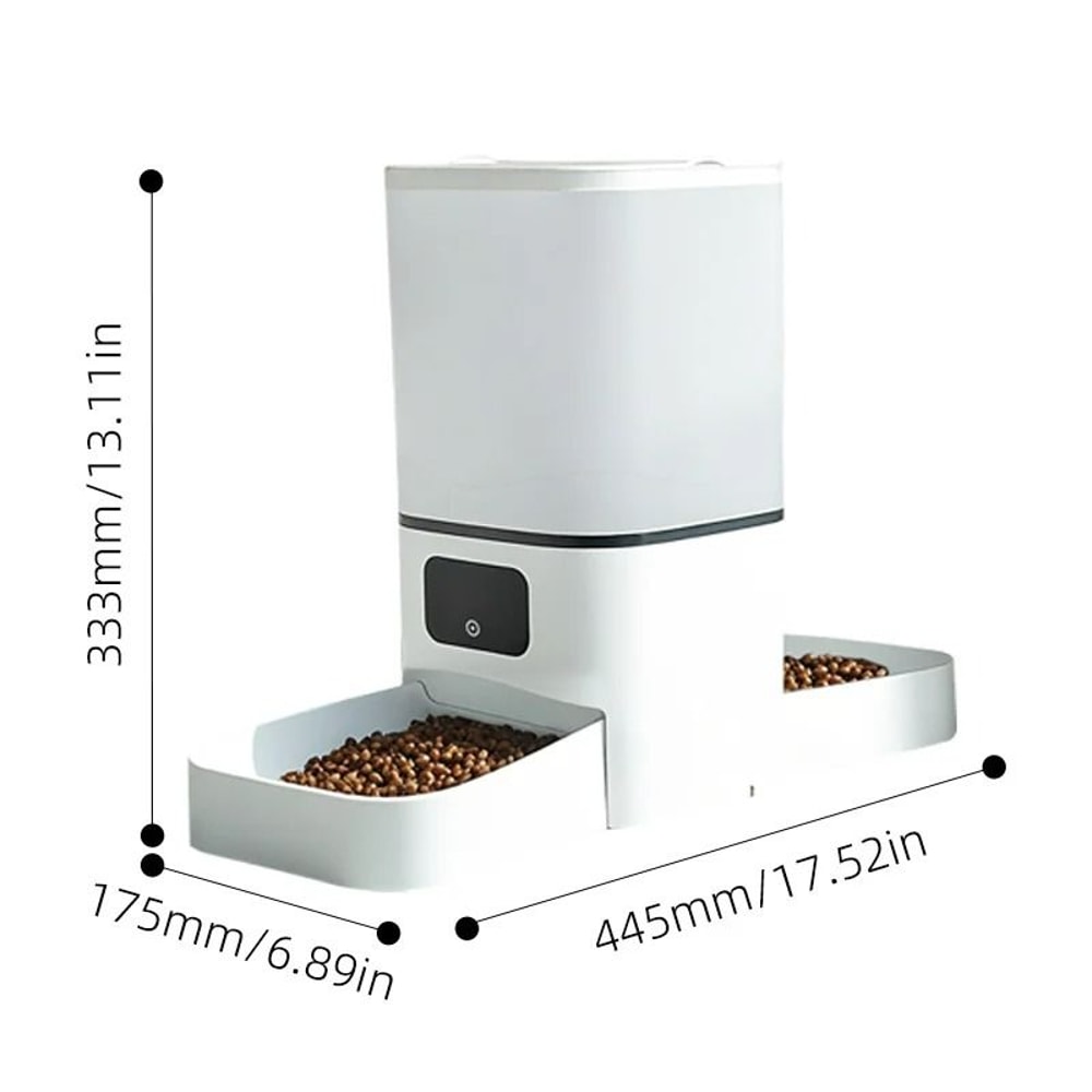 6L Tuya Smart WiFi Double Bowl Automatic Pet Feeder 6