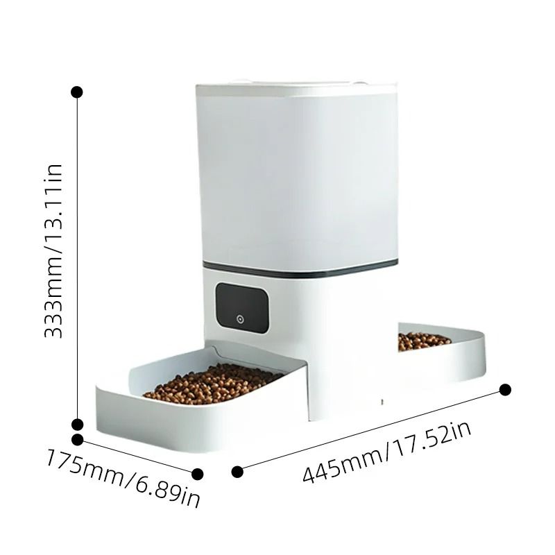 6L Tuya Smart WiFi Double Bowl Automatic Pet Feeder 6