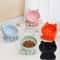 Ergonomic Diagonal Ceramic Pet Bowl 0