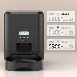 2l push-button automatic smart pet feeder