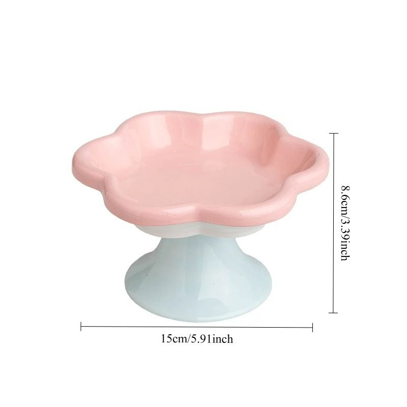 FlowerInspired Elevated Ceramic Pet Bowl 5