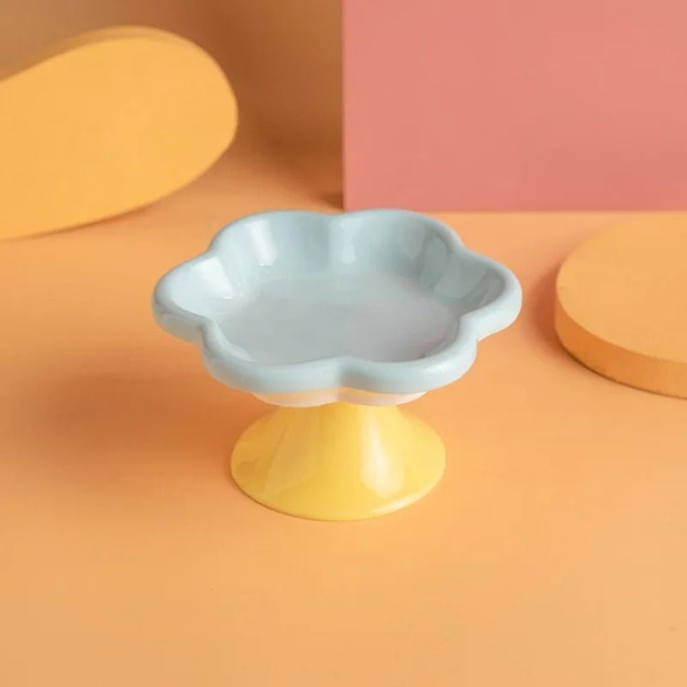 FlowerInspired Elevated Ceramic Pet Bowl 7