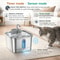 Wireless Rechargeable Stainless Steel Cat Water Fountain 3