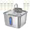 Wireless Rechargeable Stainless Steel Cat Water Fountain 7