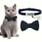 Customizable Engraved Cat Bow Tie ID Collar Set 0