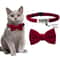 Customizable Engraved Cat Bow Tie ID Collar Set 10
