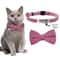 Customizable Engraved Cat Bow Tie ID Collar Set 12