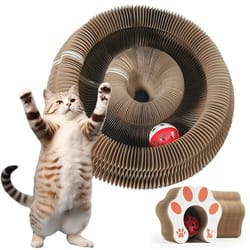 magic organ shape-shifting accordion cat scratcher