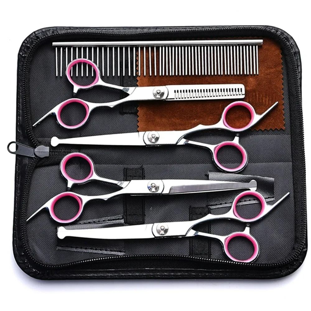 5in1 Professional Safety Tip Pet Grooming Scissors Set 9