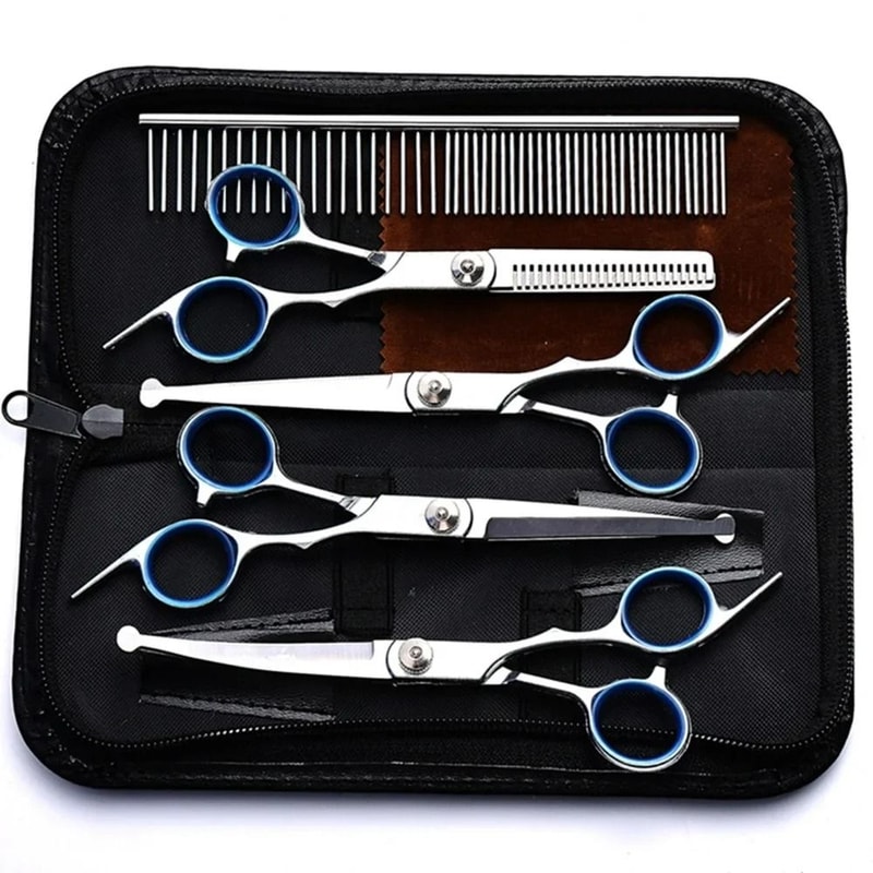 5in1 Professional Safety Tip Pet Grooming Scissors Set 6