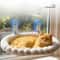 Plush Faux Fur Window Hammock For SunLoving Cats 1