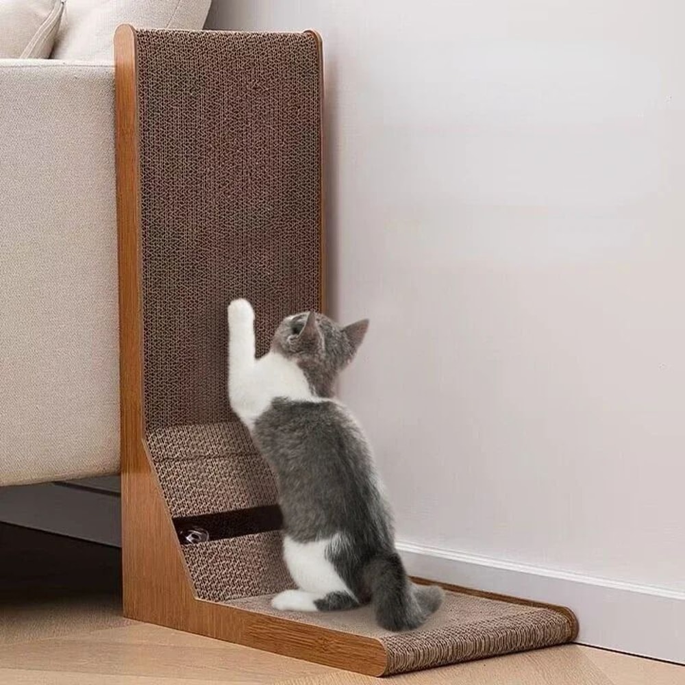 Modern Detachable Wooden Cat Scraper And Training Lounge 1