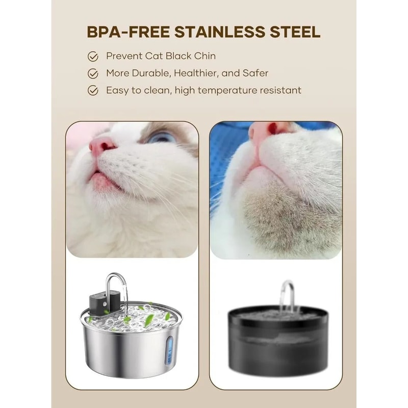 32L Wireless Stainless Steel Smart Pet Water Fountain 4