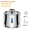 Smart Stainless Steel Pet Fountain With Transparent Viewing Window 0