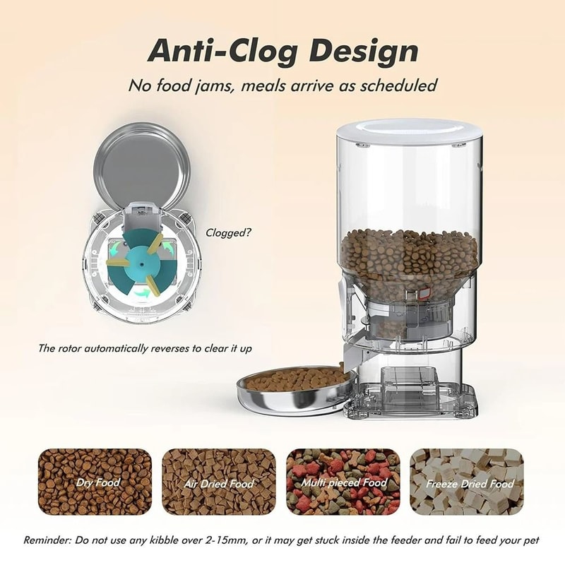 5L Smart 5G WiFi Automatic Pet Feeder With 2K HD Camera 4