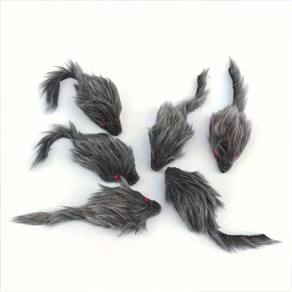 5Piece Interactive Plush Mouse Set For Curious Kittens 6