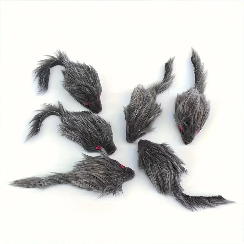 5Piece Interactive Plush Mouse Set For Curious Kittens 6