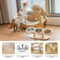 Orthopedic 3in1 Triple Pet Feeder With Solid Wood Stand 4