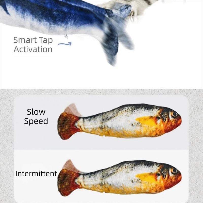 MotionActivated Wagging Tail Simulation Fish 4