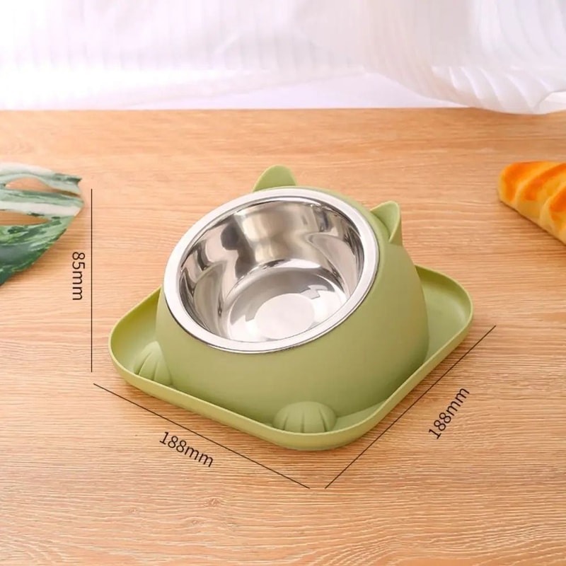 Professional Stainless Steel AntiTipping Pet Feeding Basin 9