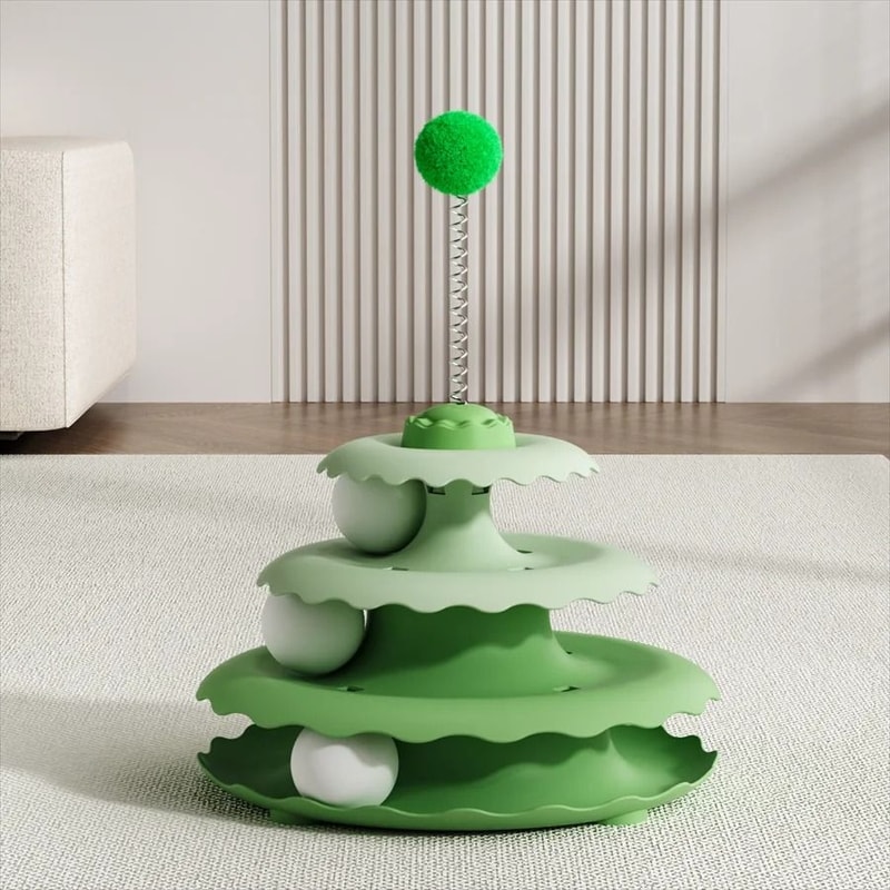 MultiLevel Interactive Cat Turntable Teaser Station 7