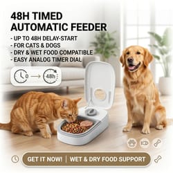 single tray timed wet food feeder with cooling chamber