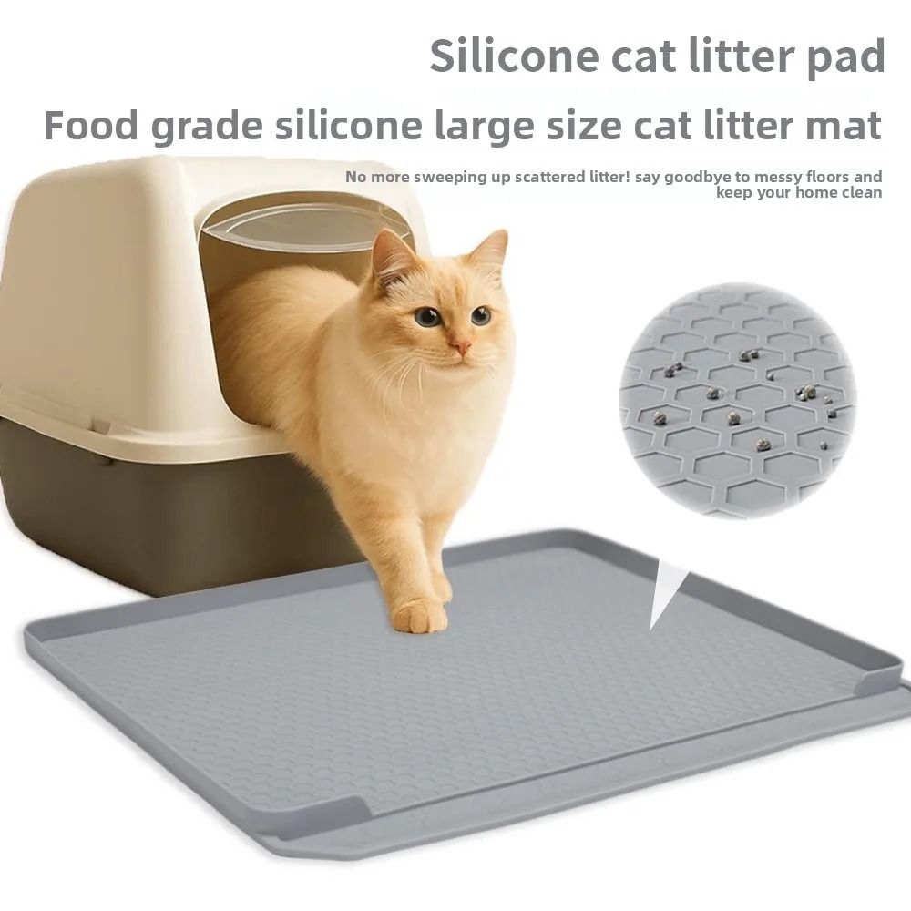 ExtraLarge Silicone DeepGroove Litter Trapper Mat 0