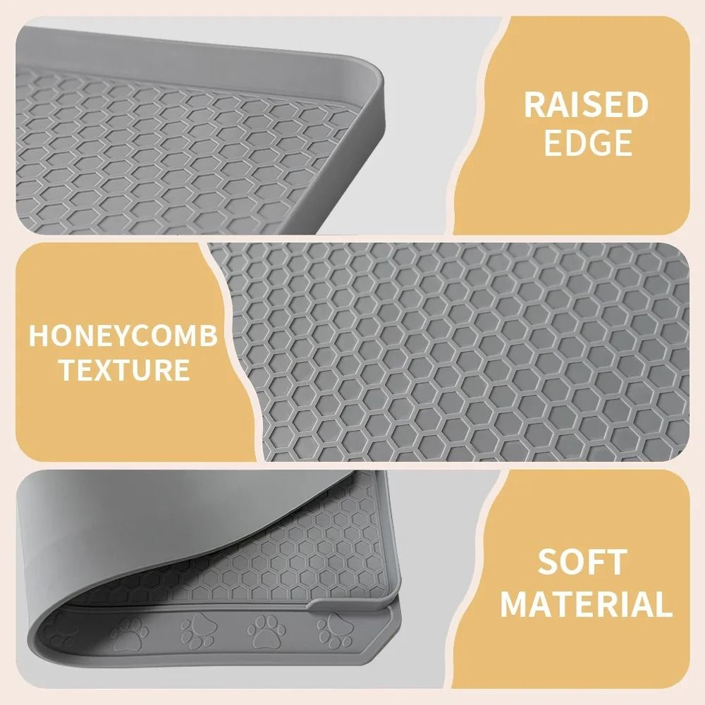 ExtraLarge Silicone DeepGroove Litter Trapper Mat 2