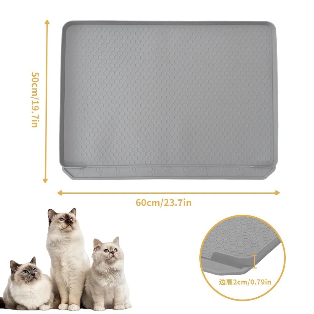 ExtraLarge Silicone DeepGroove Litter Trapper Mat 4