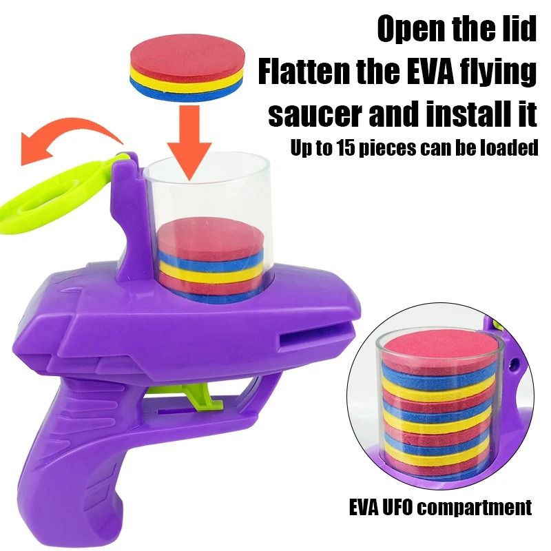 Interactive Flying Saucer Launcher Hunting Set 3