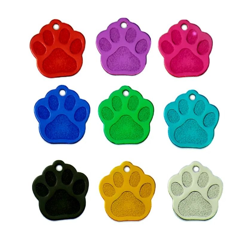 20Piece Bulk Personalized PawShape Pet ID Tags 2