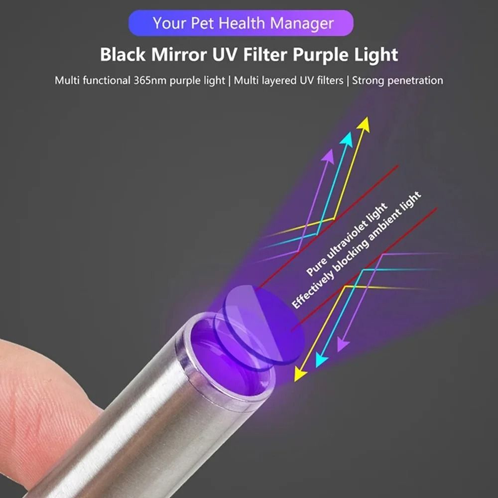Professional 365nm UV Woods Lamp For Pet Skin Health 2