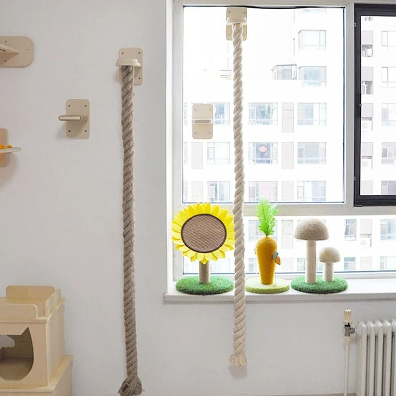 55 In Vertical WallMounted Sisal Scratching Column 5
