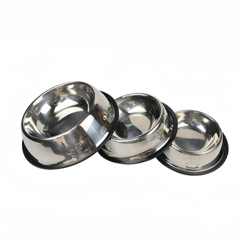Durable Stainless Steel Daily Feeding Bowl 0