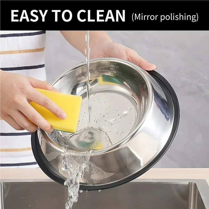 Durable Stainless Steel Daily Feeding Bowl 1