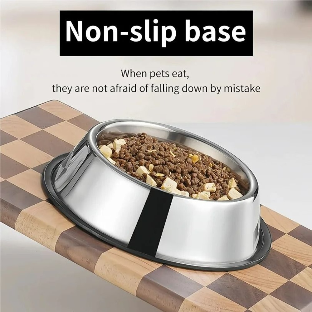 Durable Stainless Steel Daily Feeding Bowl 2