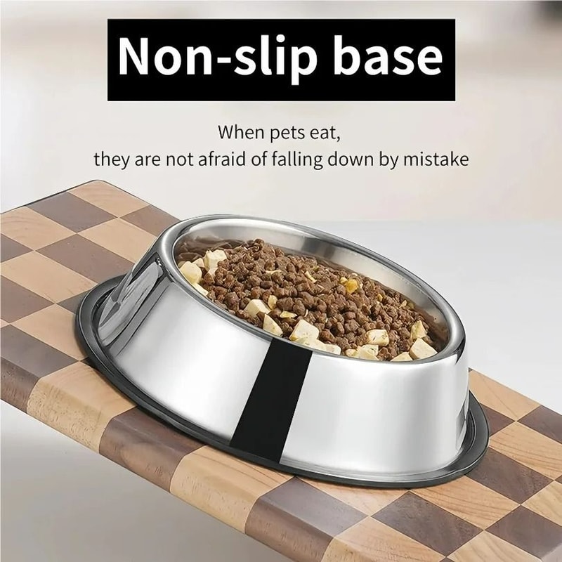 Durable Stainless Steel Daily Feeding Bowl 2