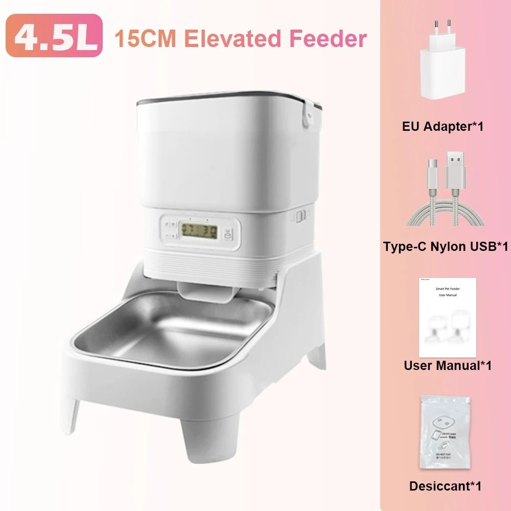 Smart 45L Elevated Camera Pet Feeder Monitoring Station 7