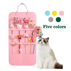 feline enrichment & wand toy storage organizer