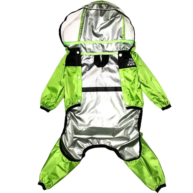 Premium Transparent Hooded Pet Raincoat Waterproof Jumpsuit 2