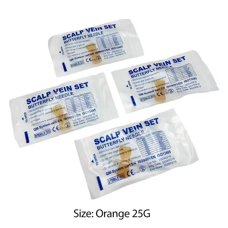 Professional Disposable Butterfly Infusion Needle 50Piece Bulk Pack 1