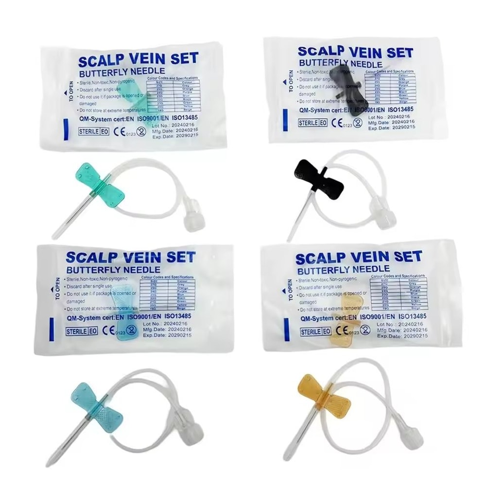 Professional Disposable Butterfly Infusion Needle 50Piece Bulk Pack 0