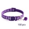 Bulk Adjustable Pet Collars With Safety Bells 100Piece Lot 10