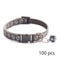 Bulk Adjustable Pet Collars With Safety Bells 100Piece Lot 16