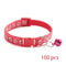 Bulk Adjustable Pet Collars With Safety Bells 100Piece Lot 3