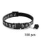 Bulk Adjustable Pet Collars With Safety Bells 100Piece Lot 7