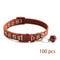 Bulk Adjustable Pet Collars With Safety Bells 100Piece Lot 22