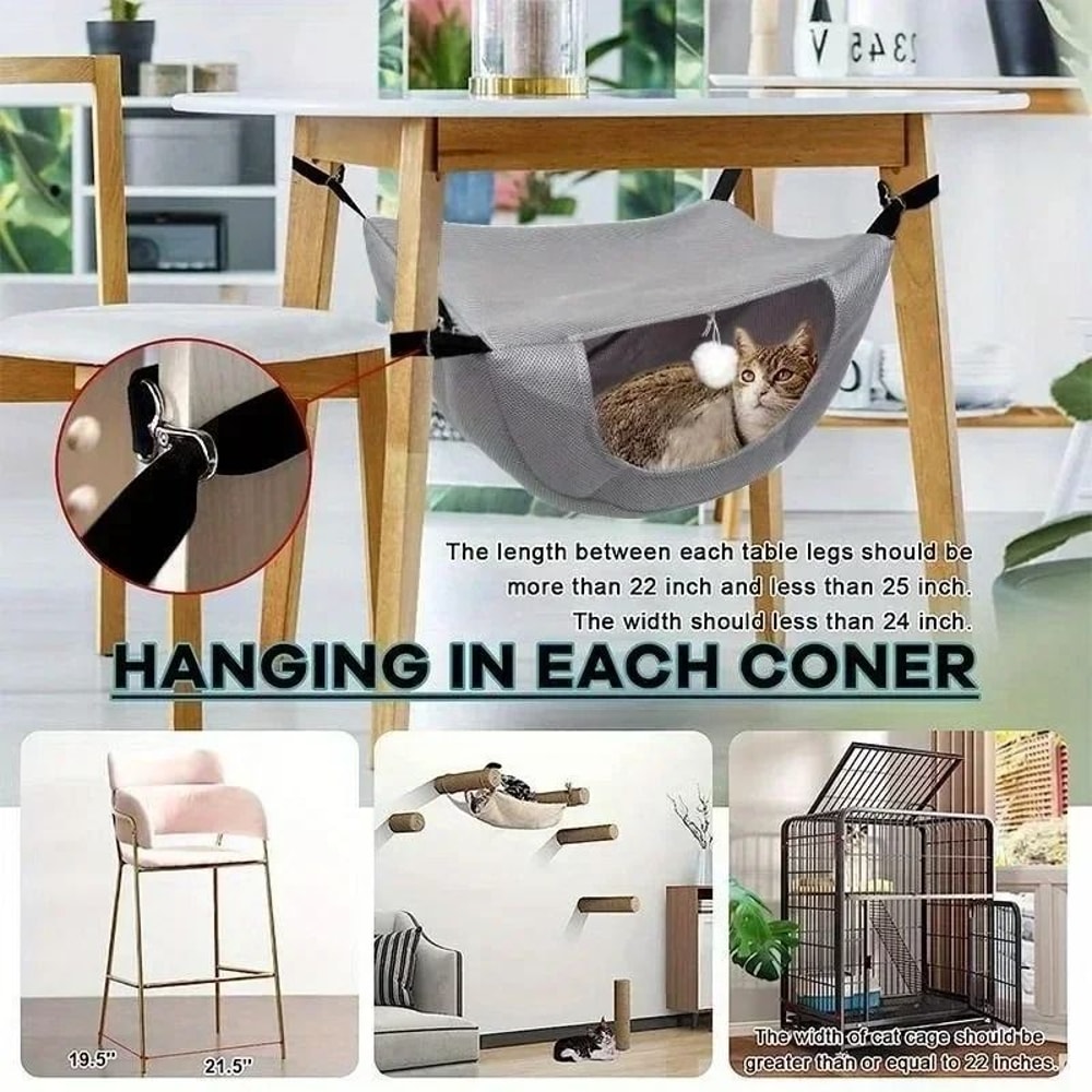 Breathable Mesh Hanging Pet Bed Suspended Sleeping Nest 2