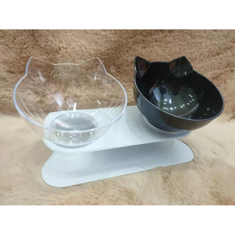 Ergonomic NonSlip Double Cat Feeding Station 11